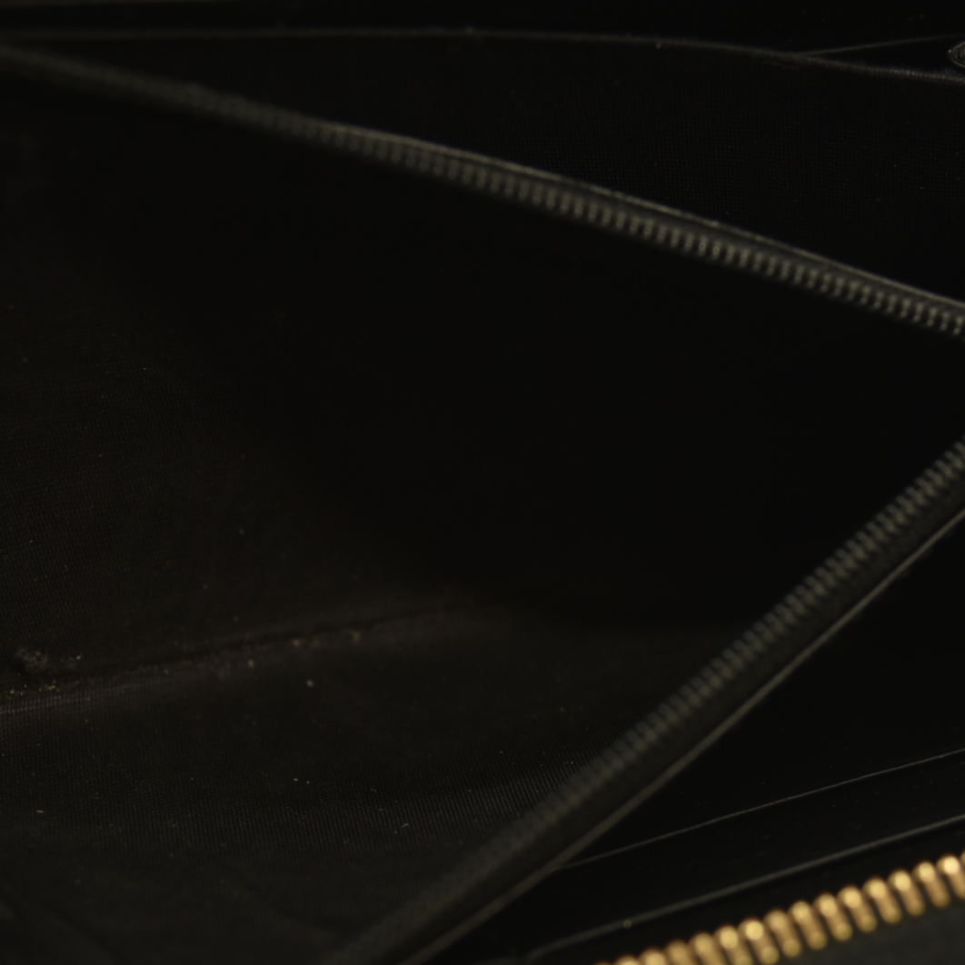 Gucci  Guccissima Signature Zip Around Wallet Black