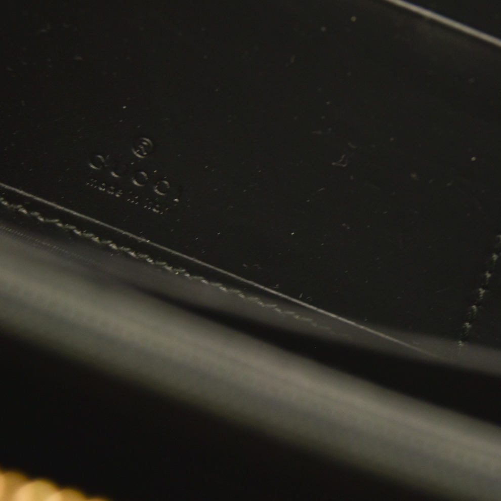 Gucci  Guccissima Signature Zip Around Wallet Black