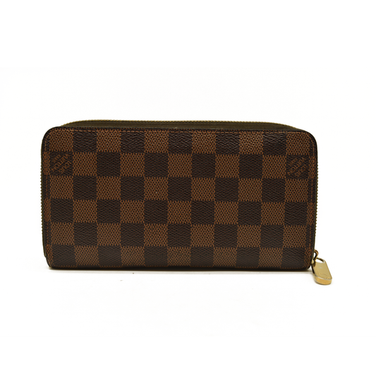 $880 Louis Vuitton Damier Ebene Zippy Wallet CA0172