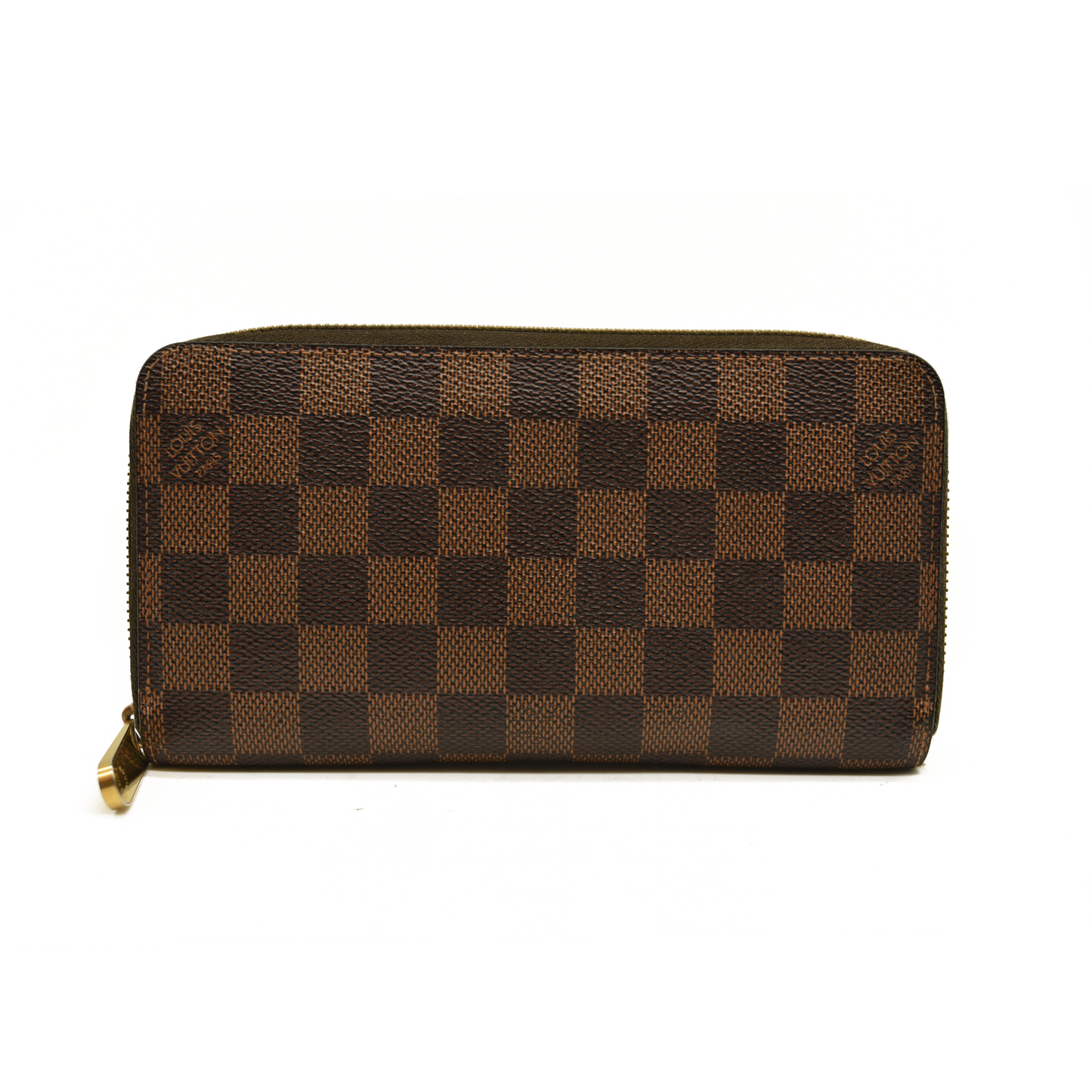 $880 Louis Vuitton Damier Ebene Zippy Wallet CA0172