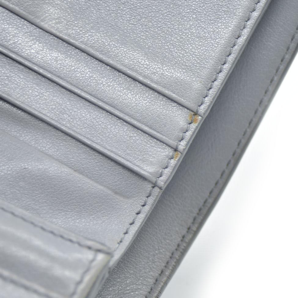 CELINE Small Folded Multifunction Trifold Wallet Gray