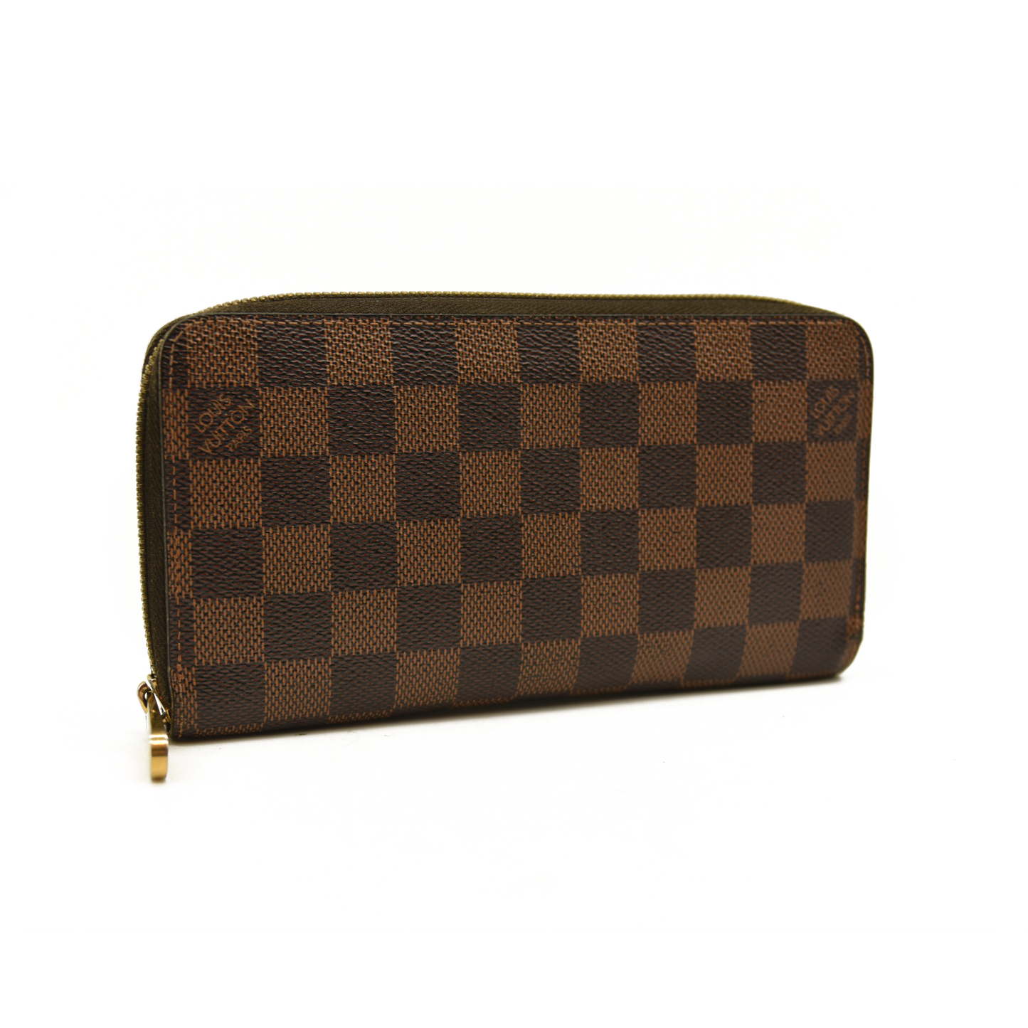 $880 Louis Vuitton Damier Ebene Zippy Wallet CA0172
