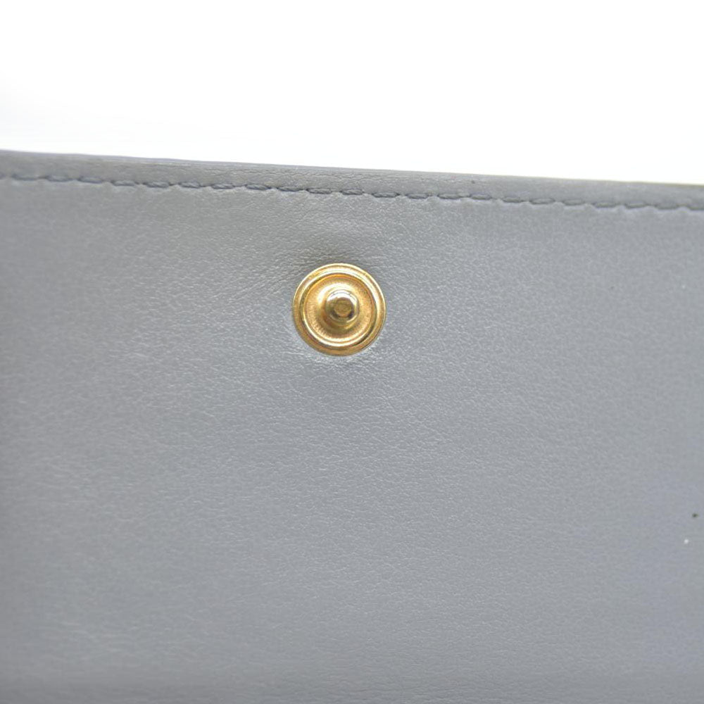 CELINE Small Folded Multifunction Trifold Wallet Gray