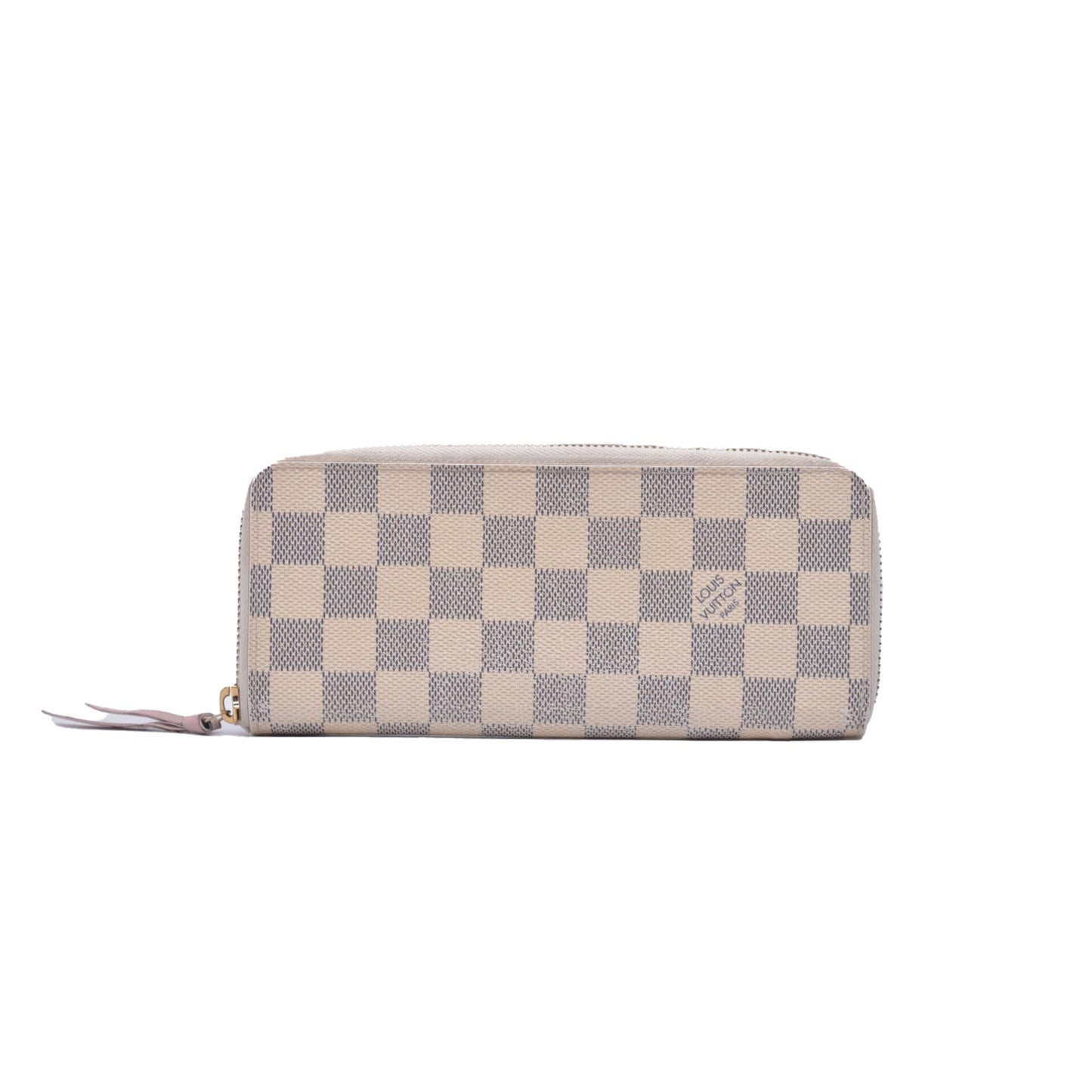 $650 2017 Louis Vuitton Damier Azur Clemence Wallet GI2167 CONSIGNMENT