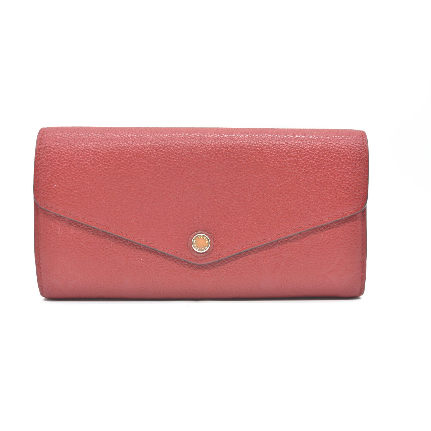 AUCTION $1030 Louis Vuitton  Empreinte Sarah Wallet NM Red Scarlet CA4167