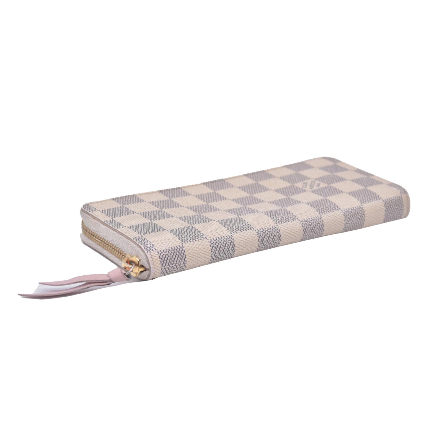 $650 2017 Louis Vuitton Damier Azur Clemence Wallet GI2167 CONSIGNMENT