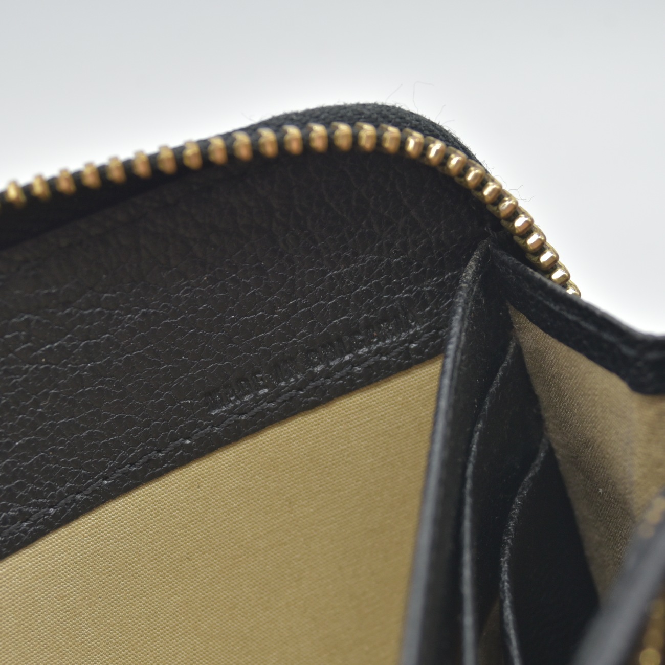 Chloe Lily Leather Zip Around Long Wallet Purse Black