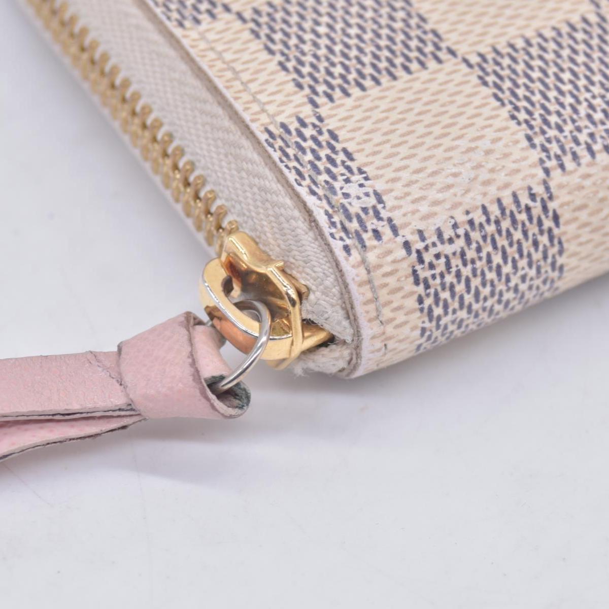 $650 2017 Louis Vuitton Damier Azur Clemence Wallet GI2167 CONSIGNMENT