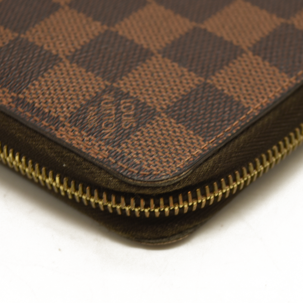 $880 Louis Vuitton Damier Ebene Zippy Wallet CA0172