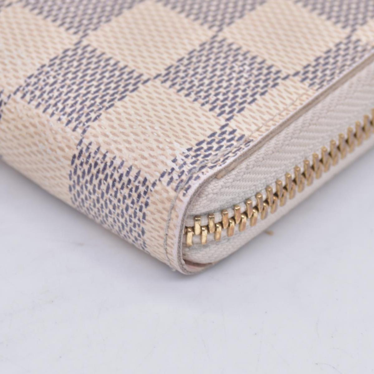 $650 2017 Louis Vuitton Damier Azur Clemence Wallet GI2167 CONSIGNMENT