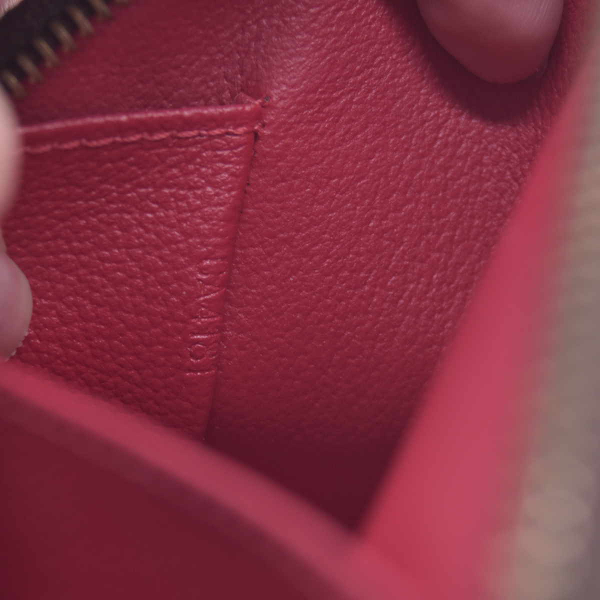 $850 2011 Louis Vuitton Damier Ebene Pochette Cosmetic GM Pouch Bag CA4181