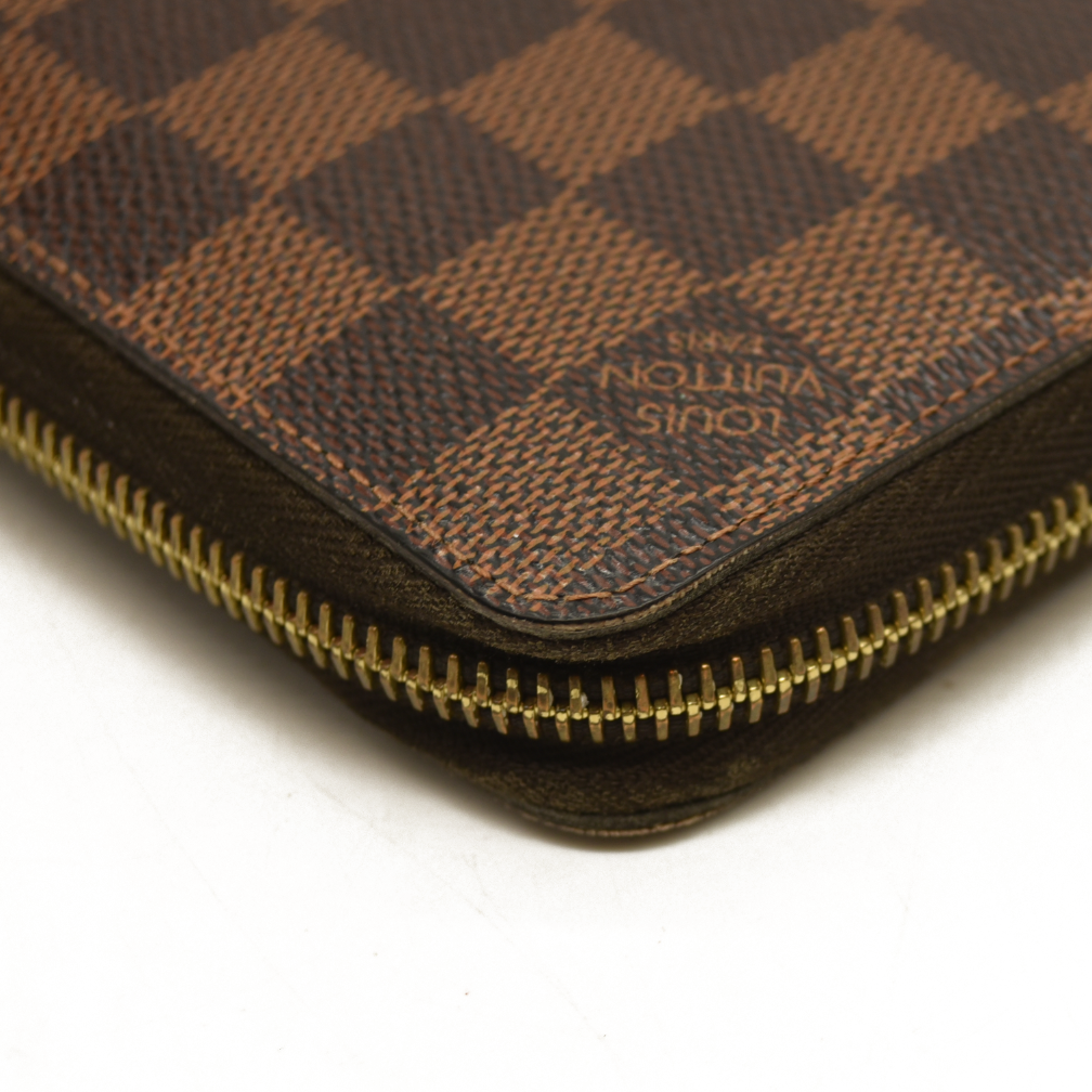 $880 Louis Vuitton Damier Ebene Zippy Wallet CA0172