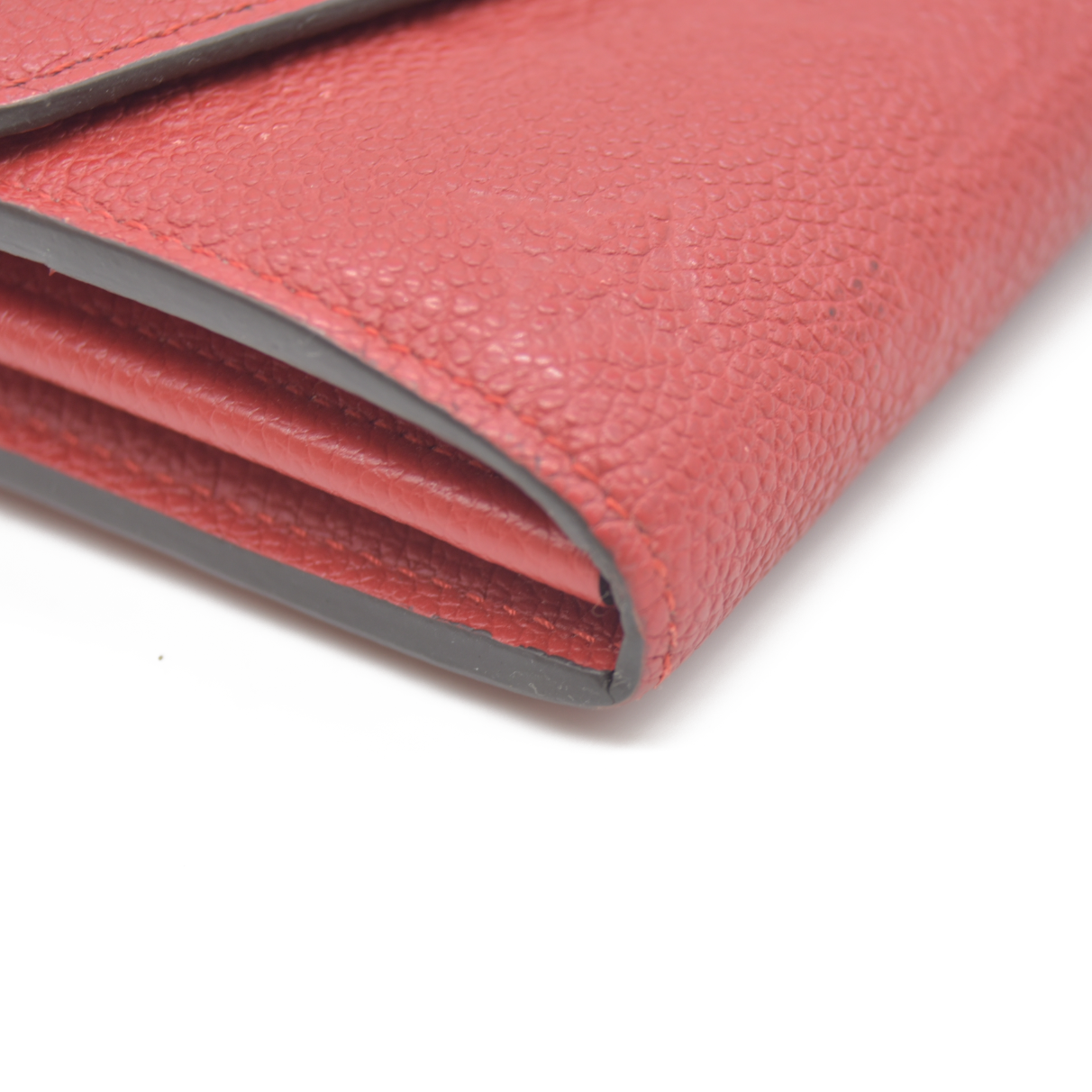 AUCTION $1030 Louis Vuitton  Empreinte Sarah Wallet NM Red Scarlet CA4167