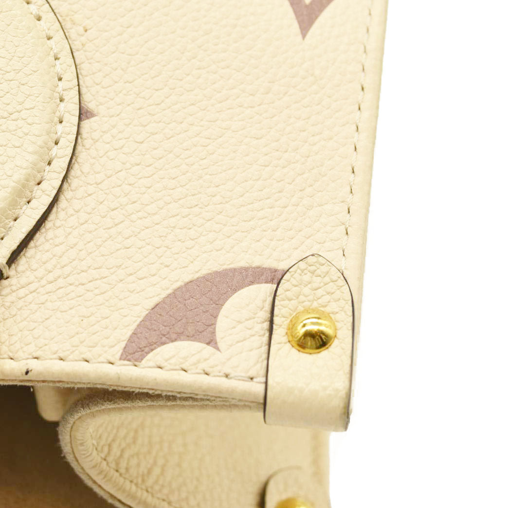 Louis Vuitton  Empreinte Monogram Giant Onthego PM Creme Bois De Rose RFID