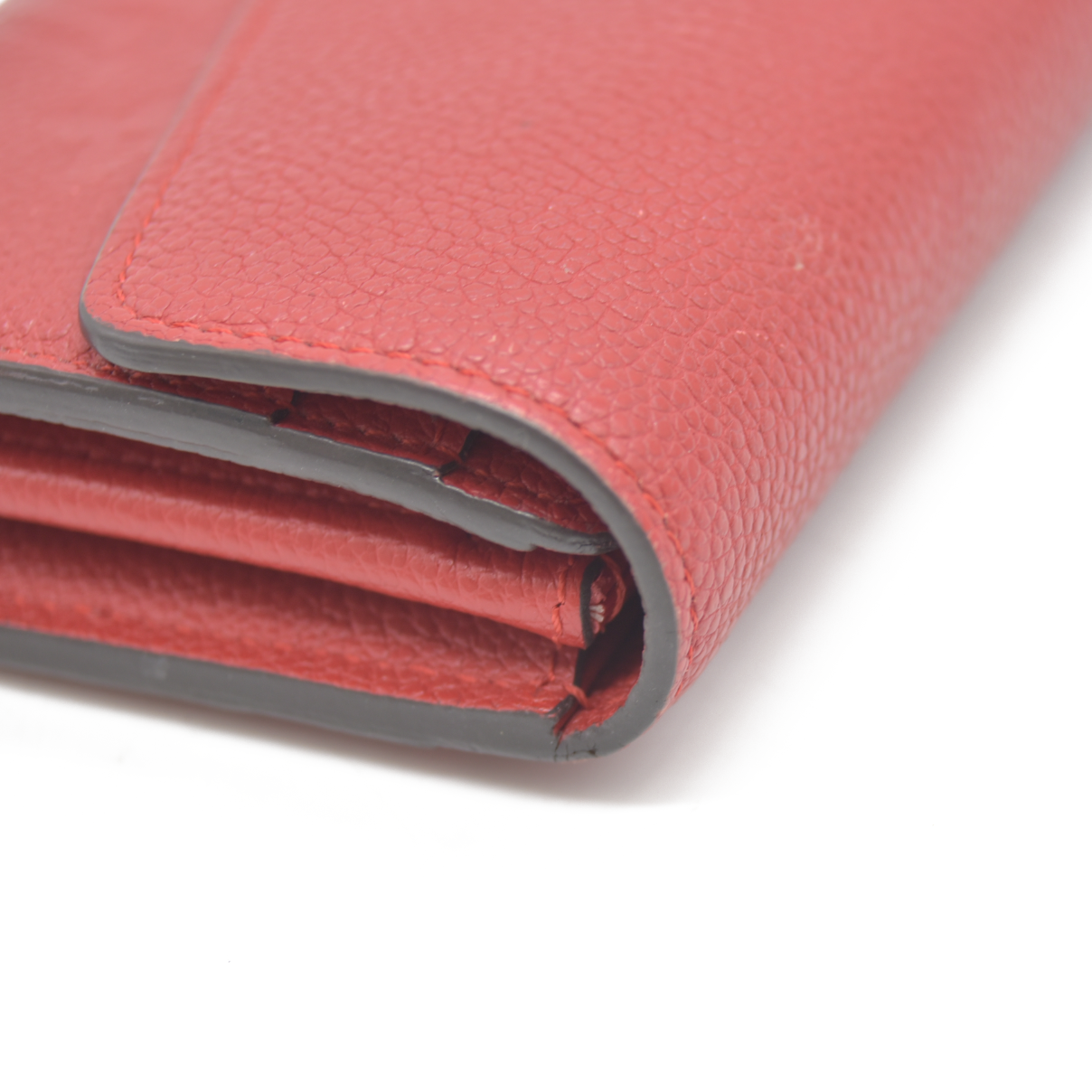 AUCTION $1030 Louis Vuitton  Empreinte Sarah Wallet NM Red Scarlet CA4167