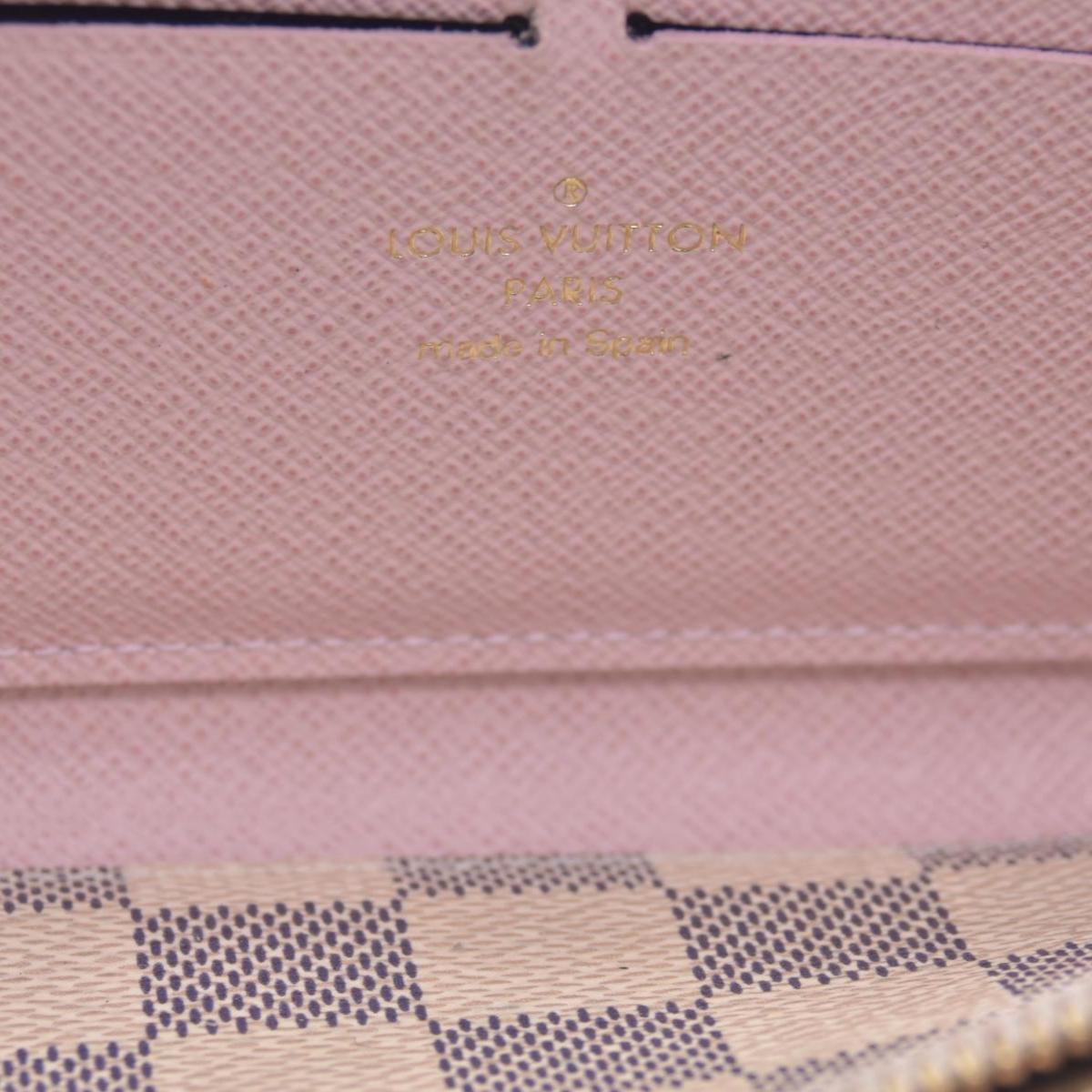 $650 2017 Louis Vuitton Damier Azur Clemence Wallet GI2167 CONSIGNMENT