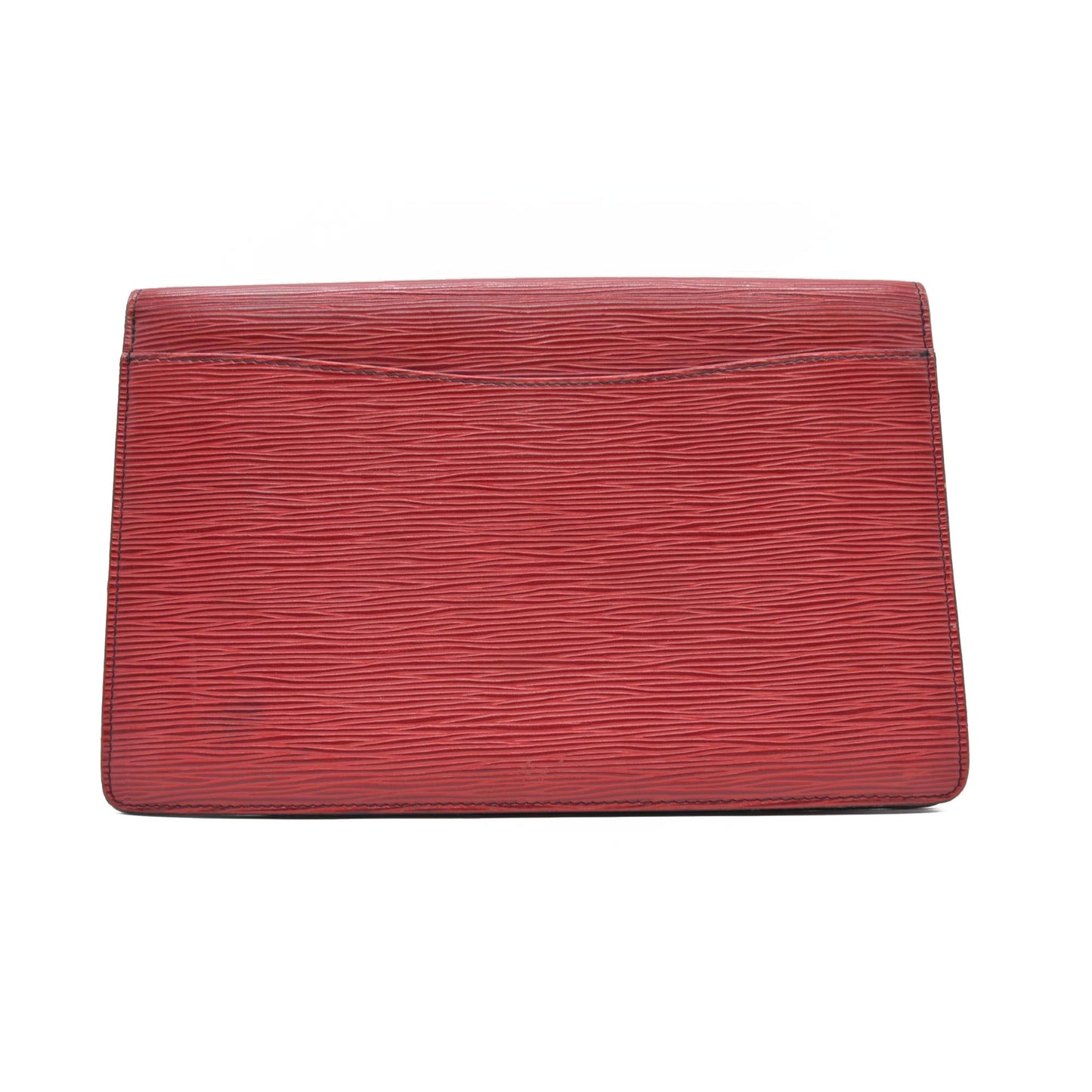$880 1990 Louis Vuitton Epi Montaigne Red Clutch Bag Pouch