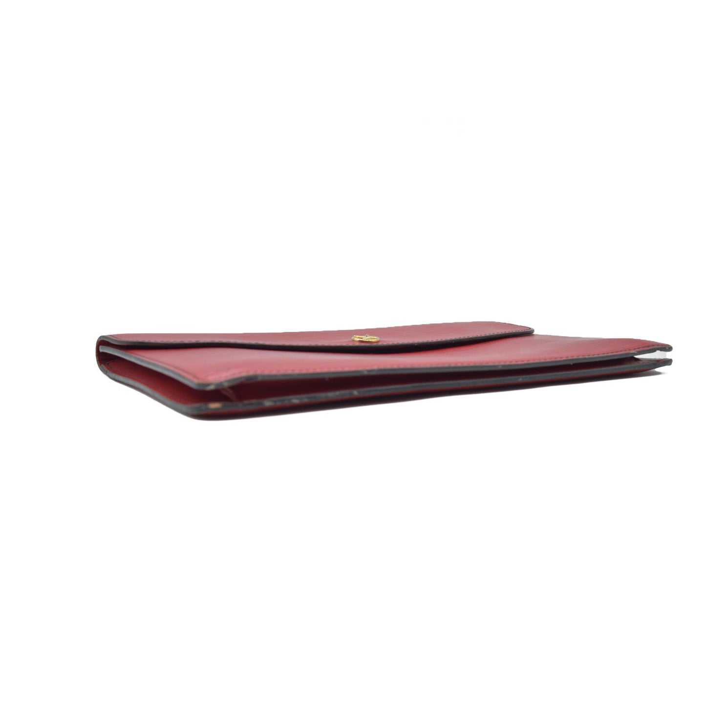 $880 1990 Louis Vuitton Epi Montaigne Red Clutch Bag Pouch