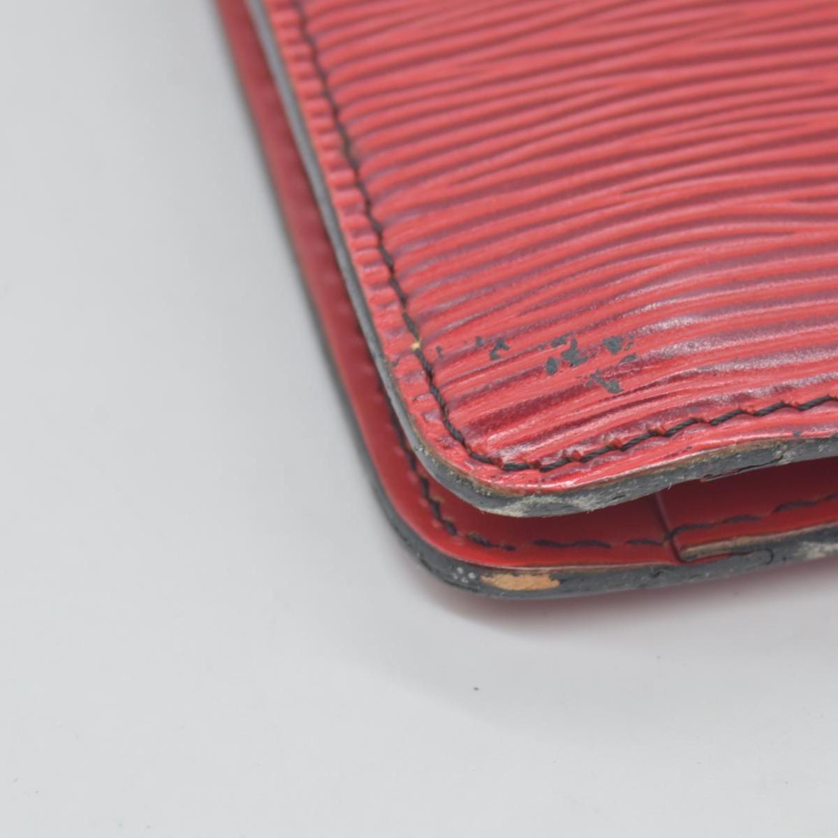 $880 1990 Louis Vuitton Epi Montaigne Red Clutch Bag Pouch