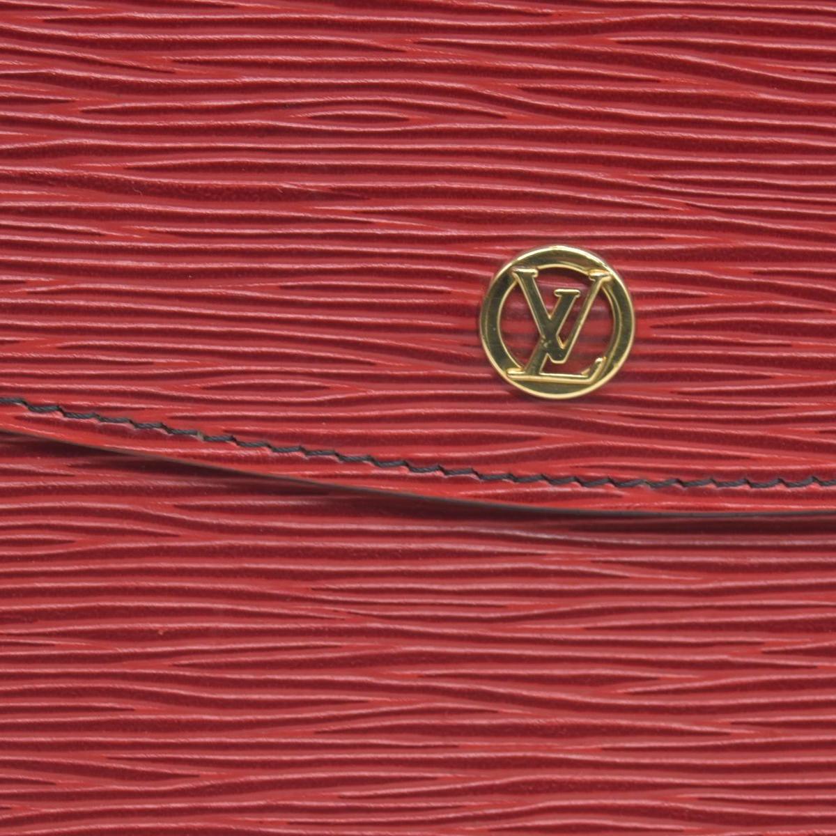 $880 1990 Louis Vuitton Epi Montaigne Red Clutch Bag Pouch