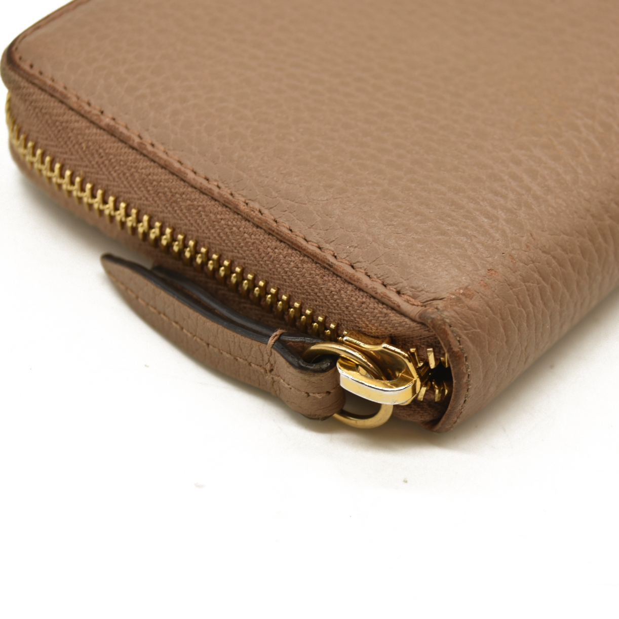 Gucci  Dollar Calfskin GG Marmont Zip Around Wallet Perfect Pink