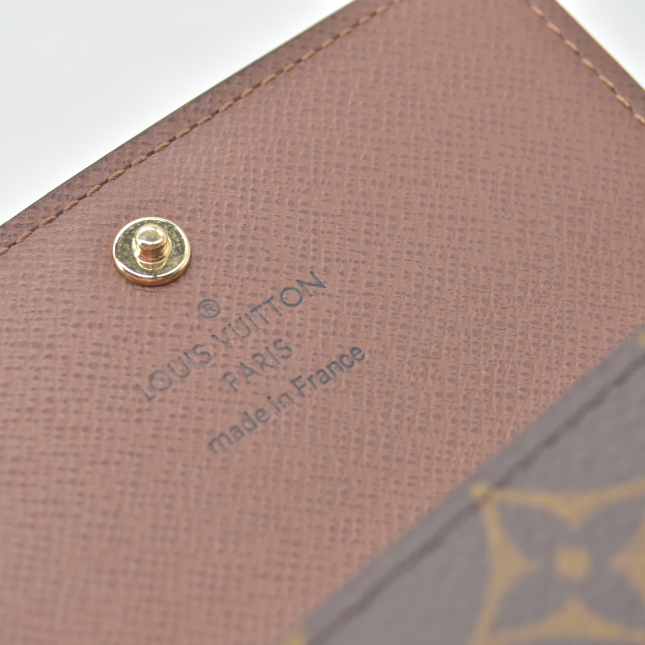 Louis Vuitton Monogram Multicles 4 Ring Key Case Brown