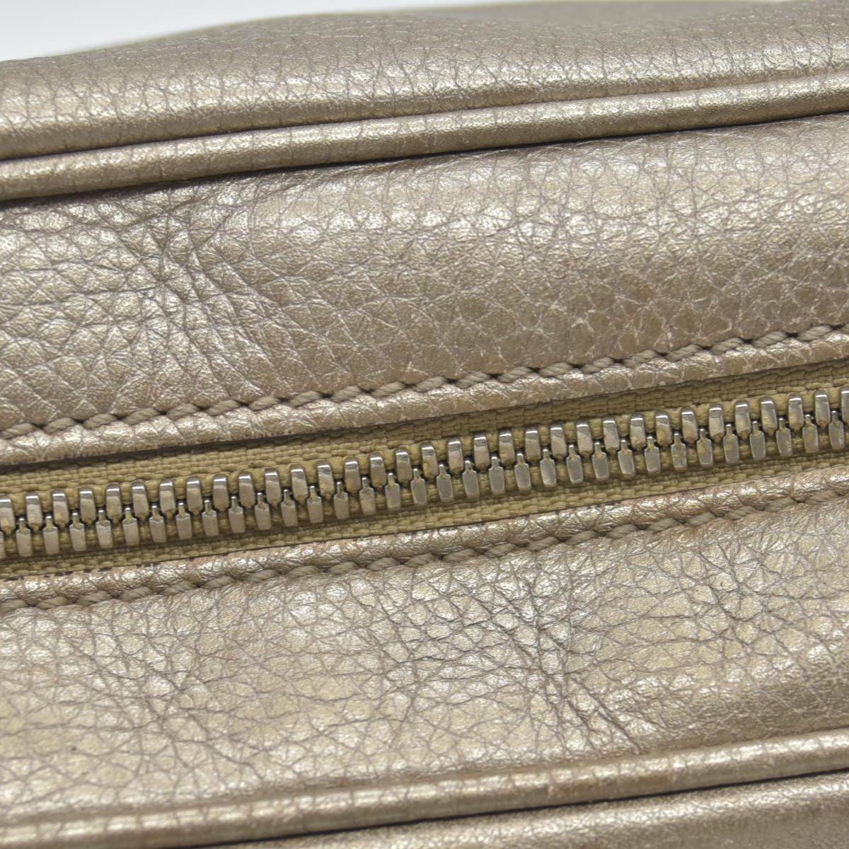 Gucci Gold Leather Small Soho Disco Crossbody Bag