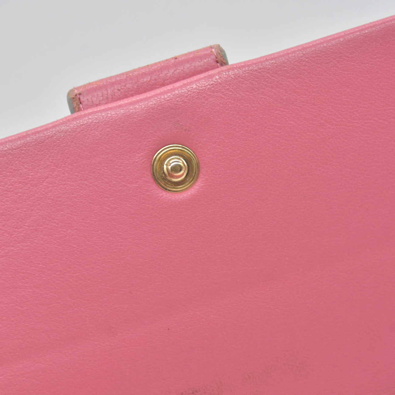 $590 Chloe Bobbie Ribbon Leather Zippy Long Wallet Purse Pink