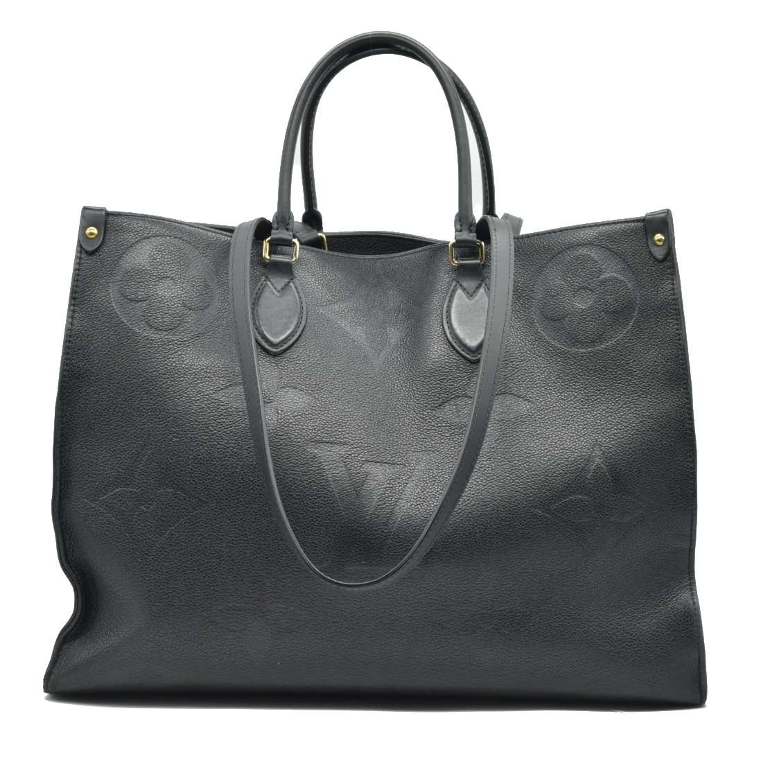 $3650 LOUIS VUITTON Empreinte Monogram Giant Onthego GM Black 2020 DU0270