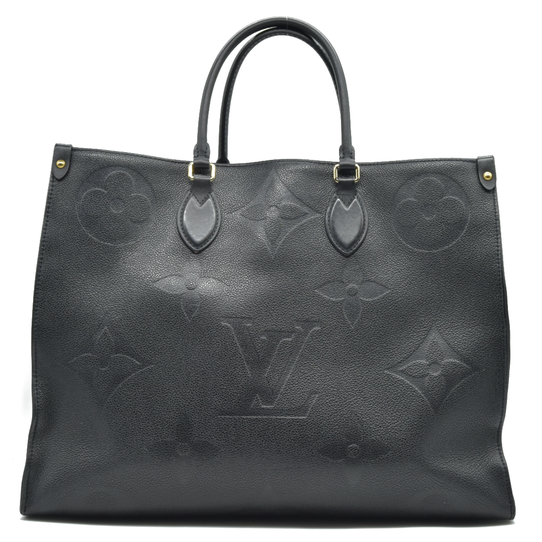$3650 LOUIS VUITTON Empreinte Monogram Giant Onthego GM Black 2020 DU0270