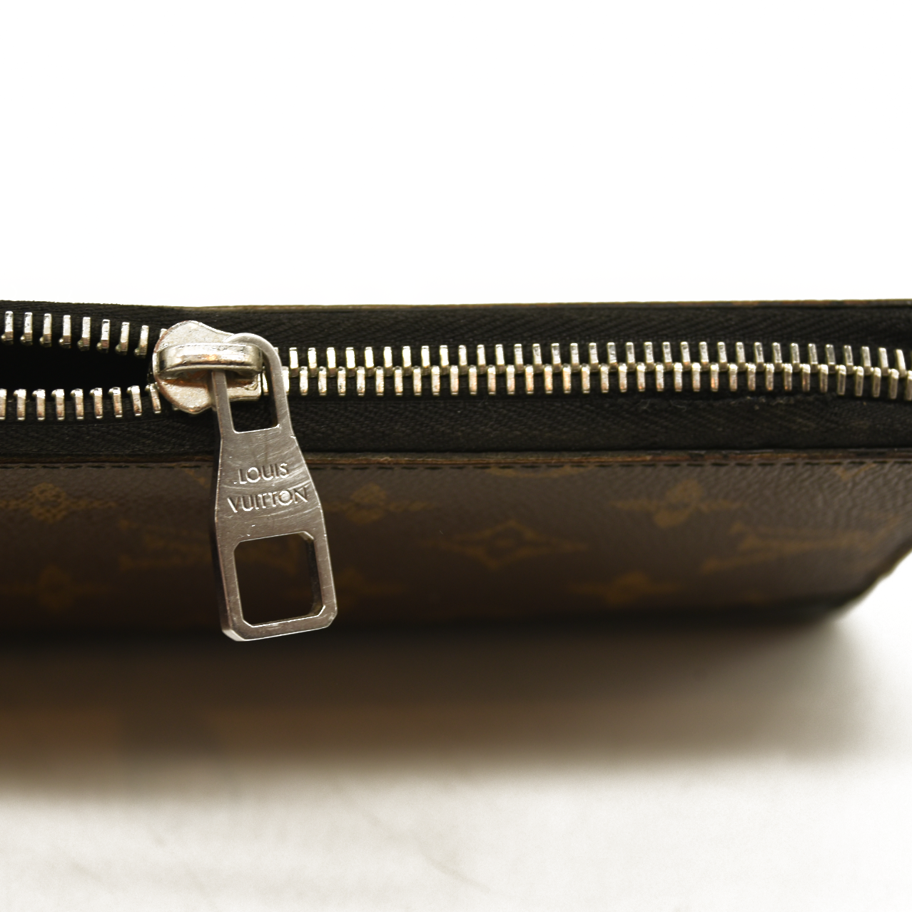 Louis Vuitton  Monogram Macassar Vertical Zippy Wallet