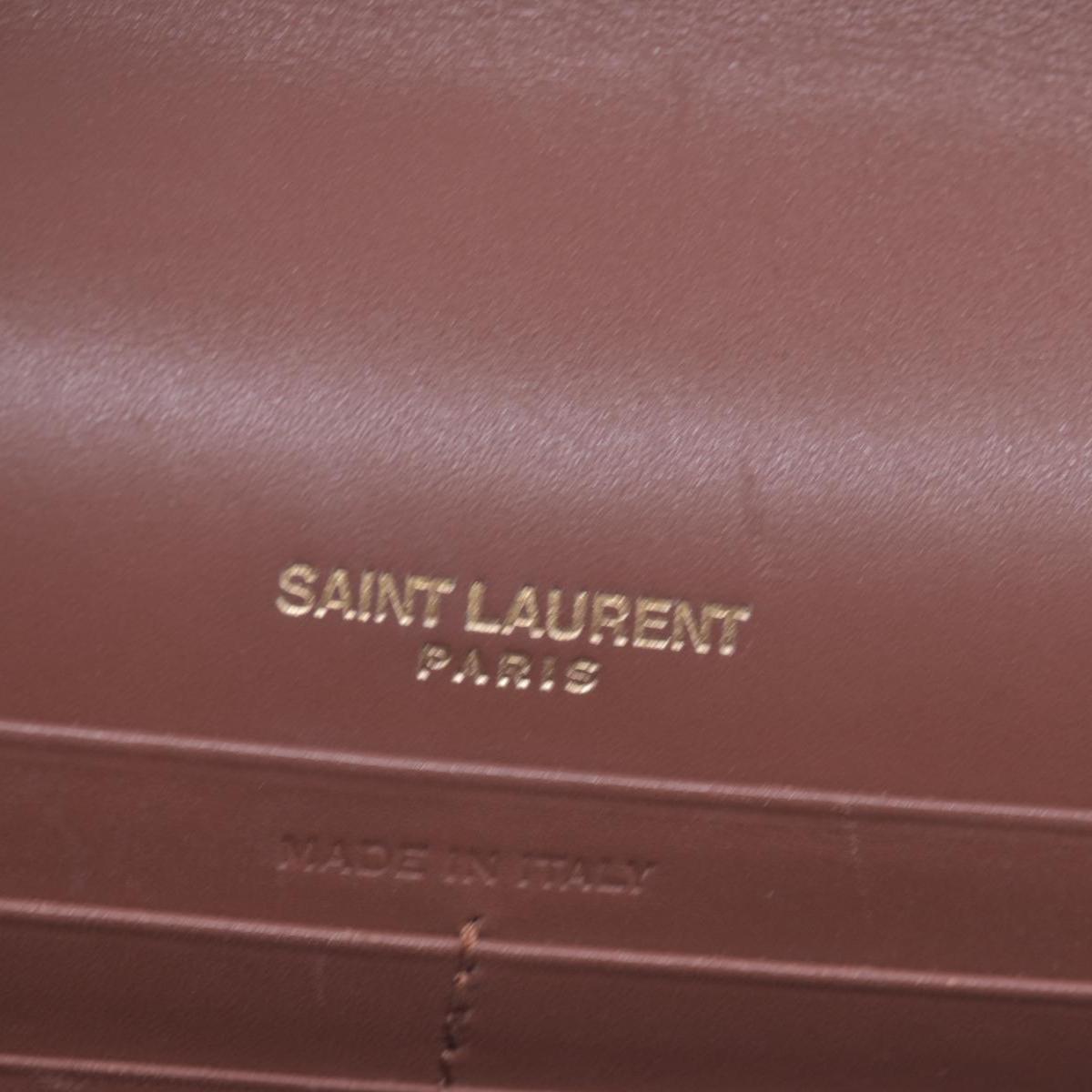 $2100 Saint Laurent  Small Monogram Kate Tassel Bag Brown