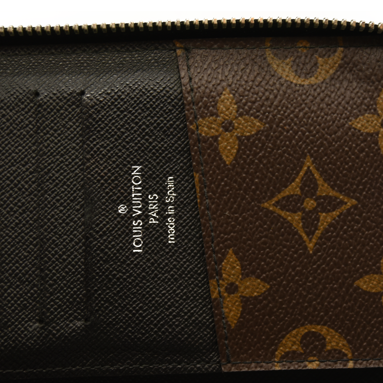 Louis Vuitton  Monogram Macassar Vertical Zippy Wallet