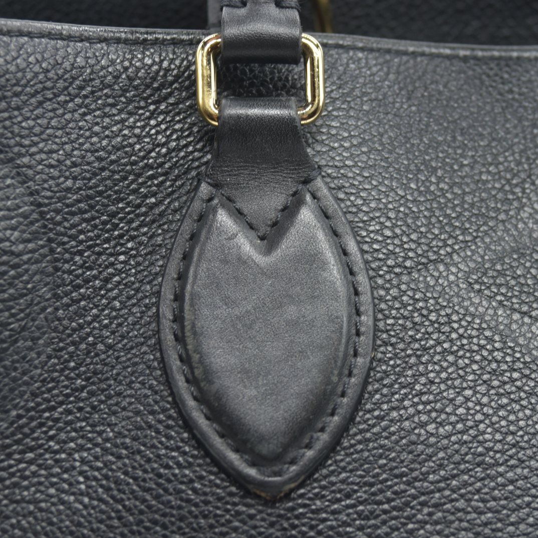 $3650 LOUIS VUITTON Empreinte Monogram Giant Onthego GM Black 2020 DU0270