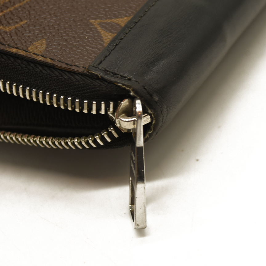 Louis Vuitton  Monogram Macassar Vertical Zippy Wallet