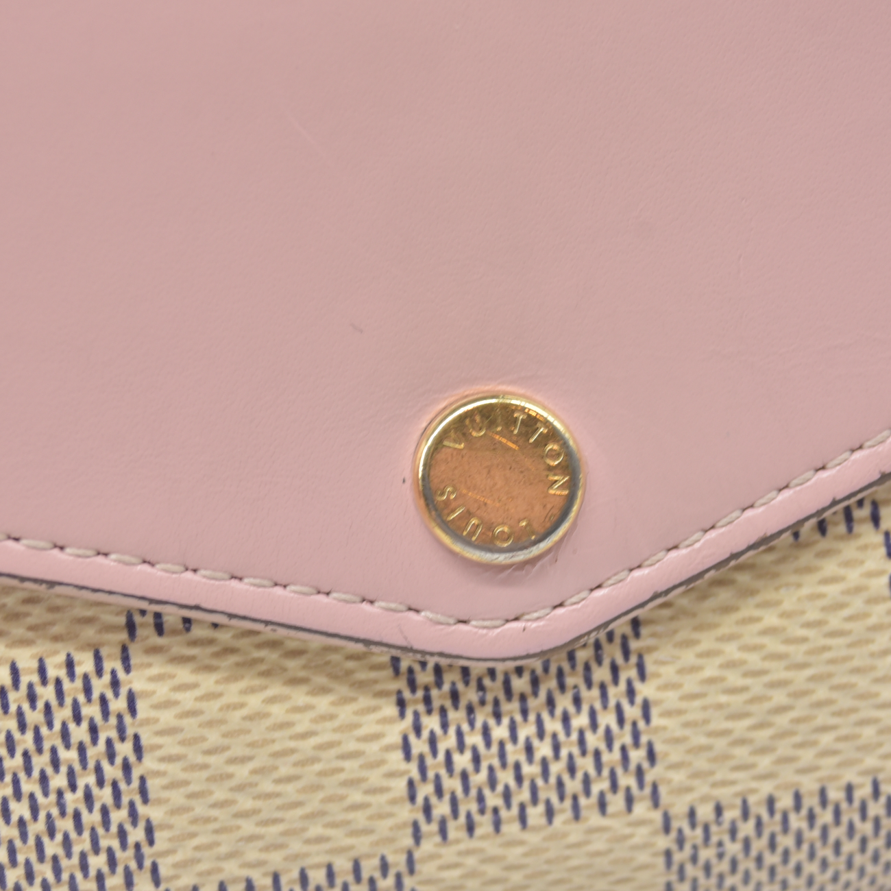$725 Louis Vuitton Damier Azur Portefeiulle Sarah Long Bifold Wallet MI0169