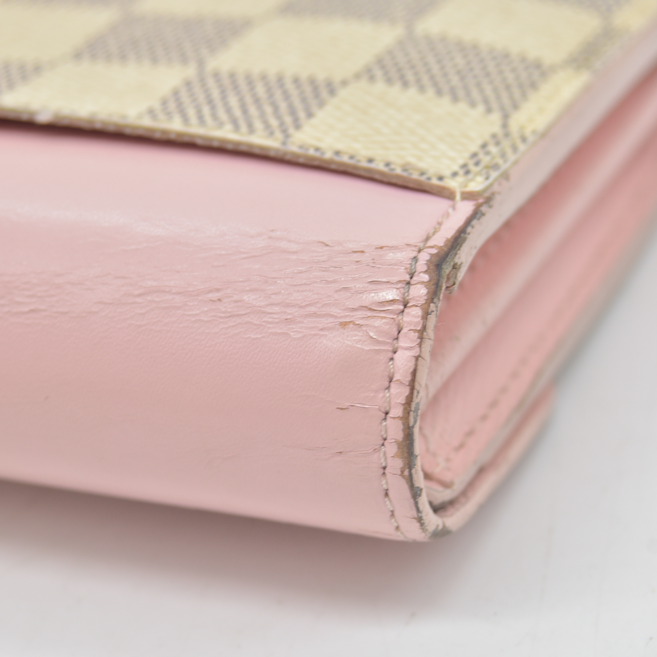 $725 Louis Vuitton Damier Azur Portefeiulle Sarah Long Bifold Wallet MI0169