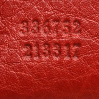 GUCCI Pebbled Calfskin Medium Soho Flap Crossbody Red