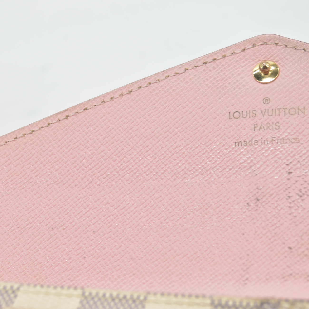 $725 Louis Vuitton Damier Azur Portefeiulle Sarah Long Bifold Wallet MI0169