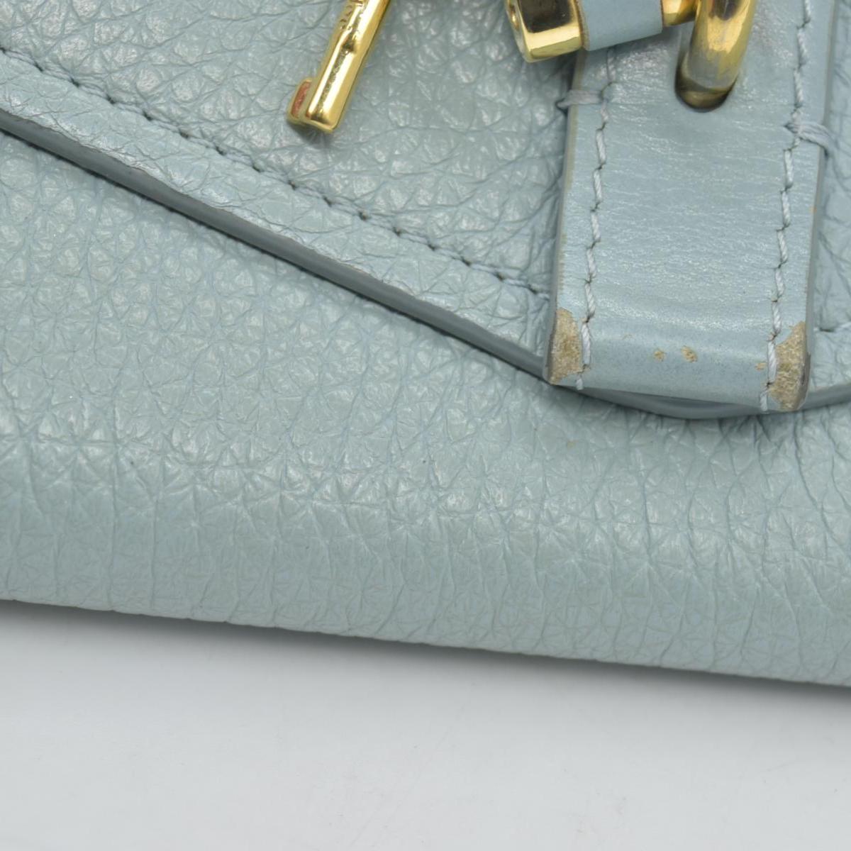 $895 Chloe Aby Leather Biford Long Chain Wallet
