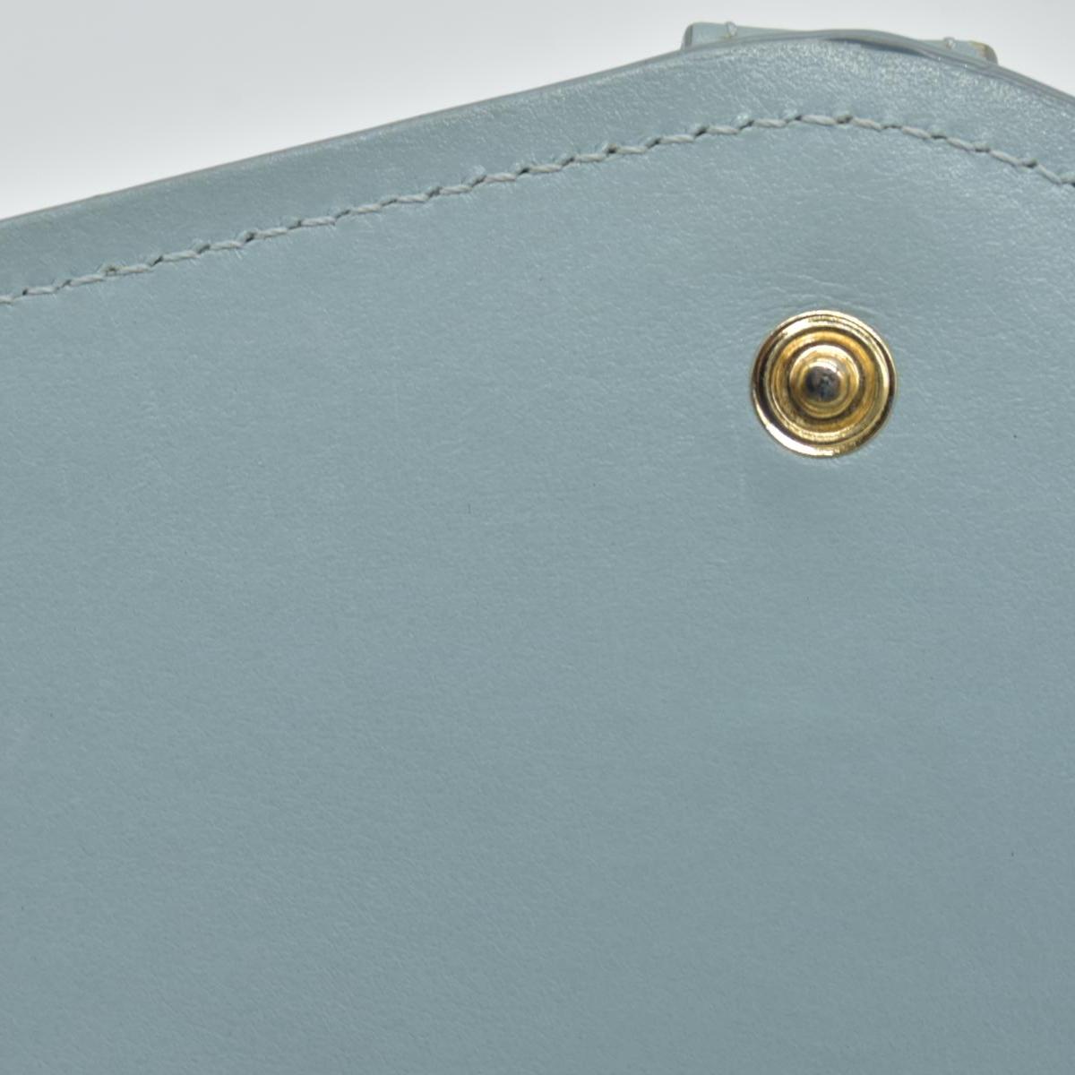 $895 Chloe Aby Leather Biford Long Chain Wallet