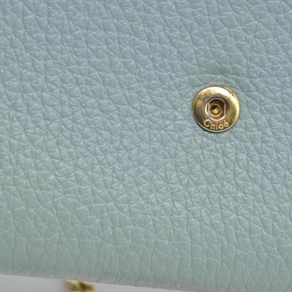 $895 Chloe Aby Leather Biford Long Chain Wallet