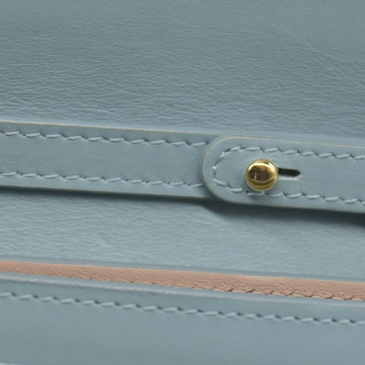 $895 Chloe Aby Leather Biford Long Chain Wallet