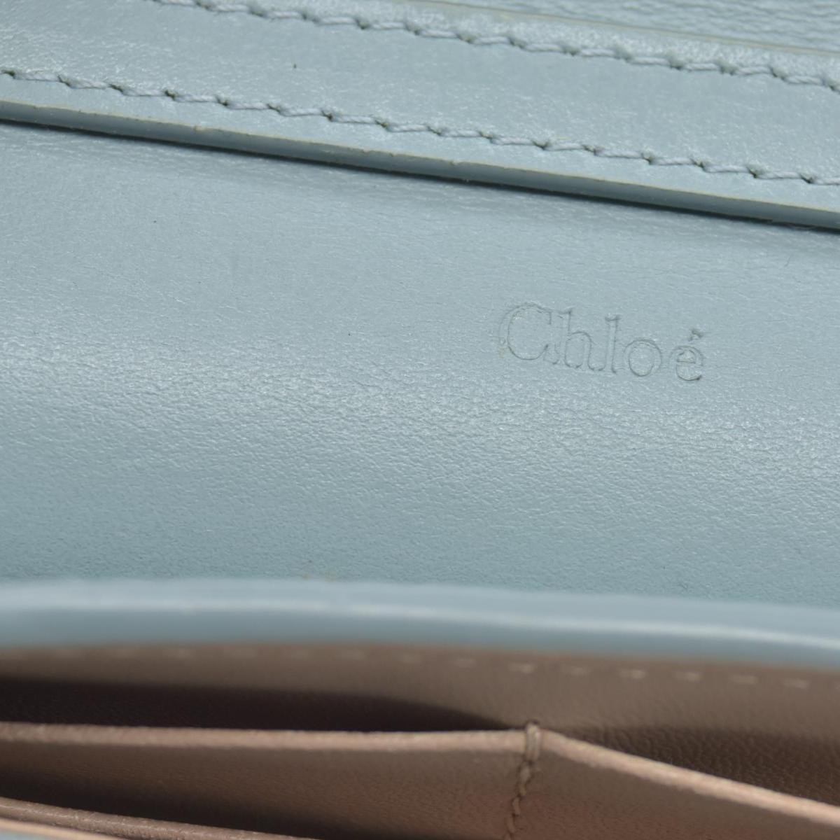 $895 Chloe Aby Leather Biford Long Chain Wallet