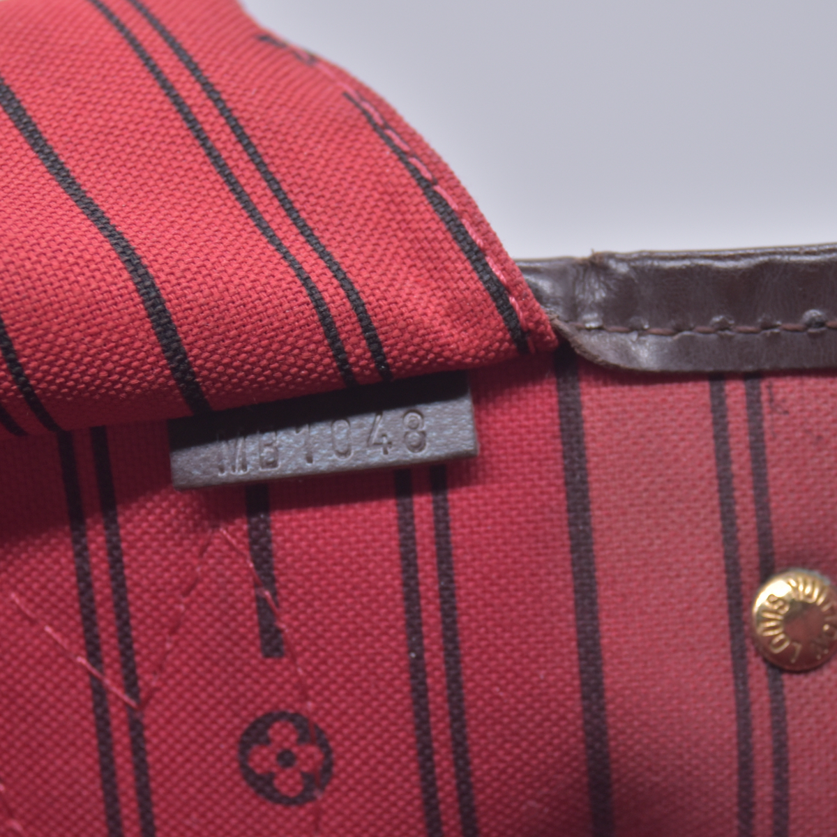 $2160 2008 Louis Vuitton Damier Ebene Neverfull PM  Tote Bag Handbag MB1048
