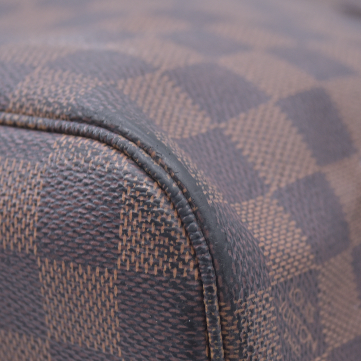 $2160 2008 Louis Vuitton Damier Ebene Neverfull PM  Tote Bag Handbag MB1048