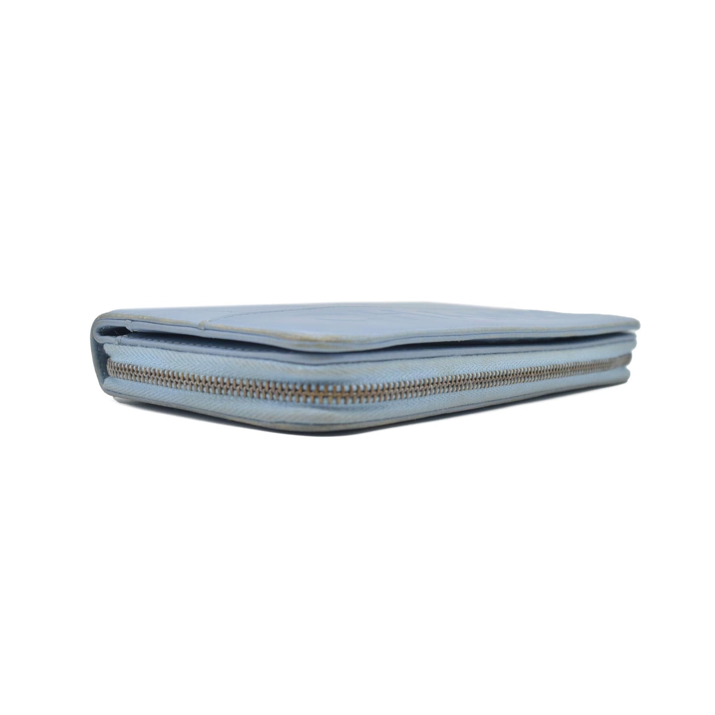CHANEL CC Matelasse Lambskin Zip Around Zippy Long Wallet