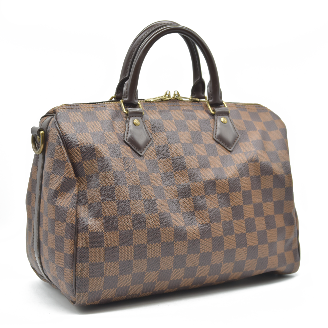 $1980 Louis Vuitton  Damier Ebene Speedy Bandouliere 30 2014 MB5114