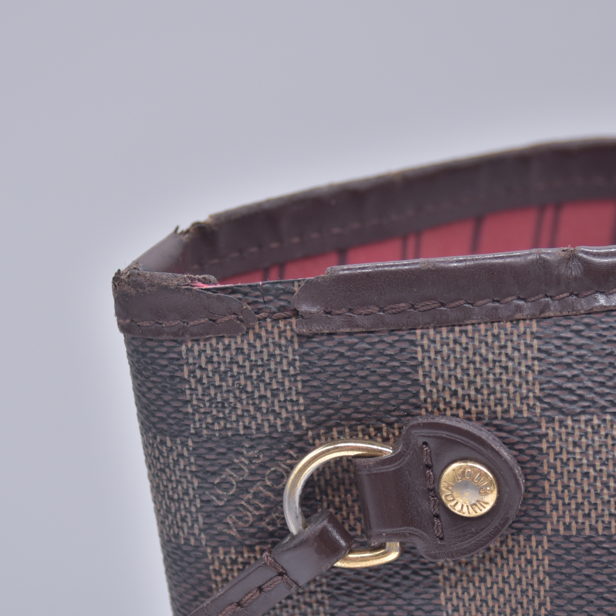 $2160 2008 Louis Vuitton Damier Ebene Neverfull PM  Tote Bag Handbag MB1048