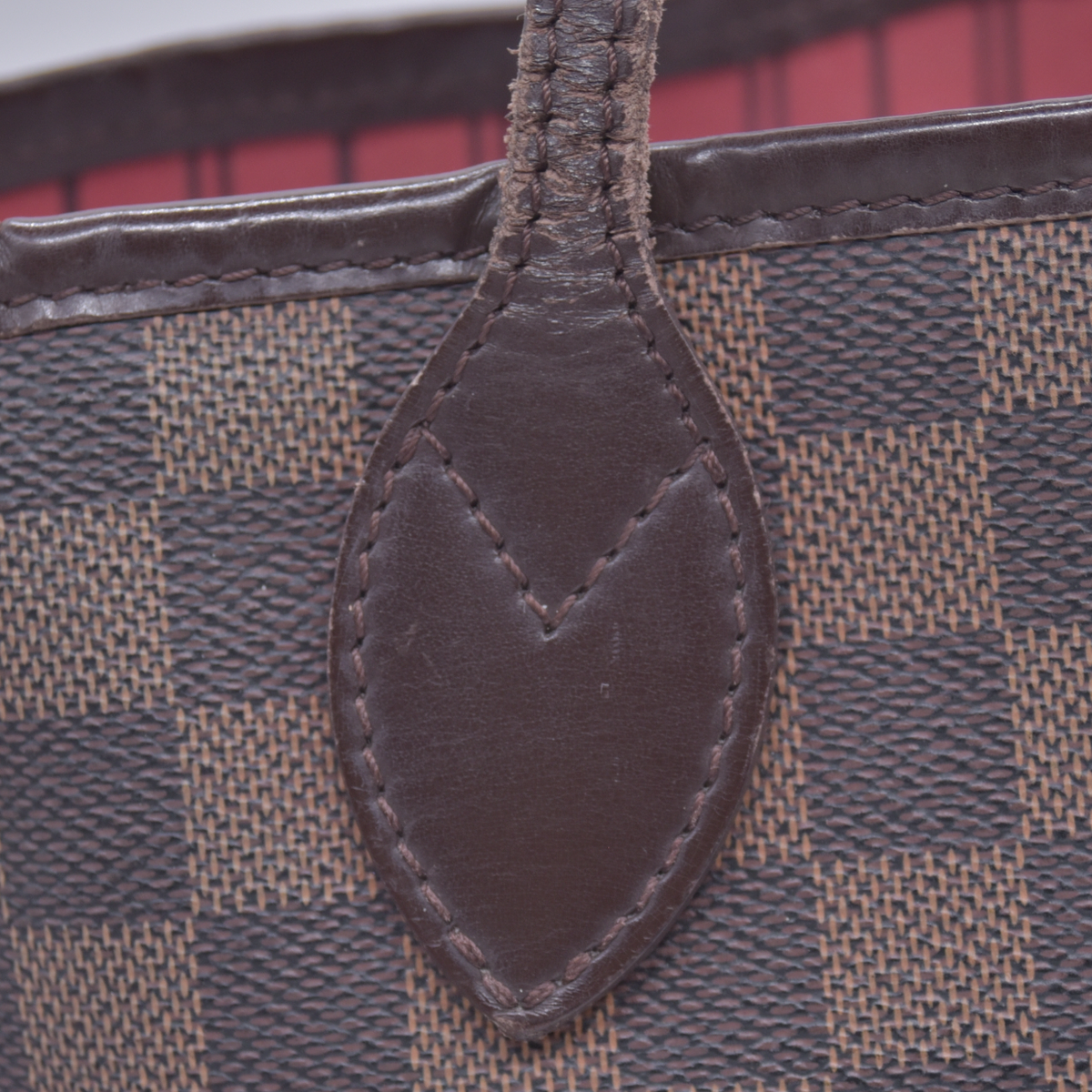 $2160 2008 Louis Vuitton Damier Ebene Neverfull PM  Tote Bag Handbag MB1048